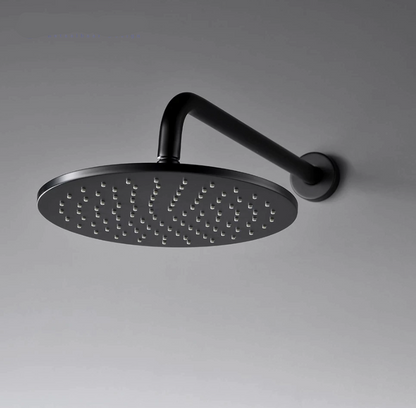 VoordeelPaleis® Doucheset Montana 10 inch / 25 cm regendouche rond 2-weg zwart inbouw