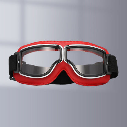 RoadRider | Vintage Motorbril met Verwisselbare Lenzen en Comfortpadding