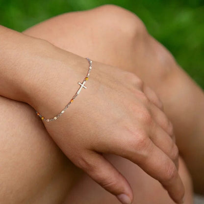 Verstelbare Kruisarmband voor Vriendschap & Geloof – Zilver of Goud – Geschenkdoos Optie