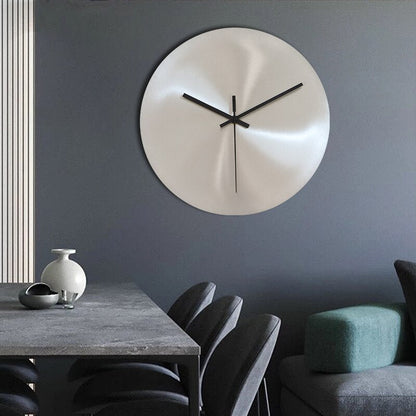 TijdStaal Wandklok – Moderne RVS Klok met Strak Design en Grote Cijfers