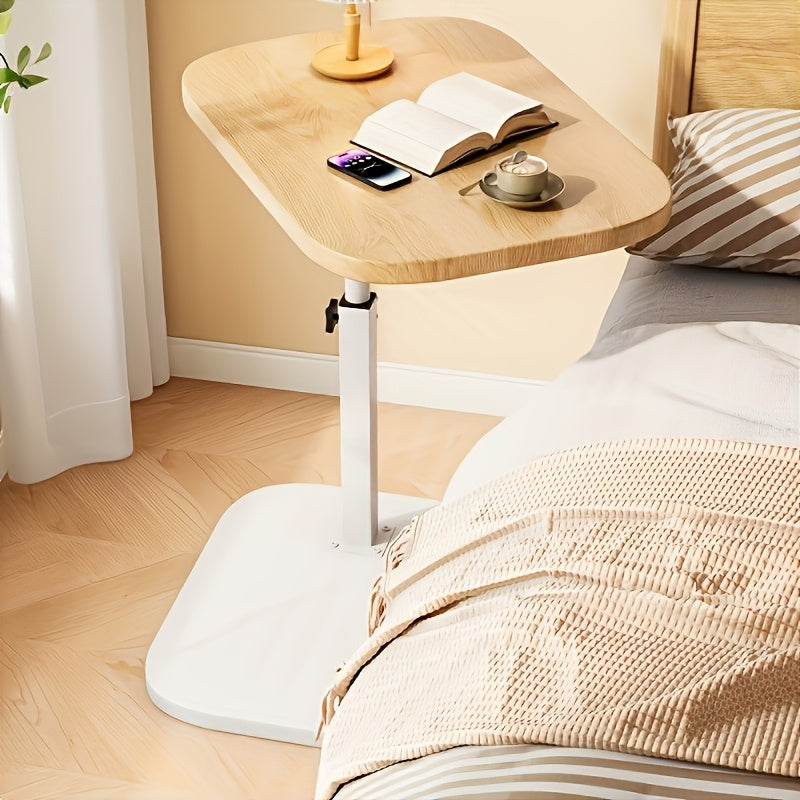 Verstelbare ComfortTafel – Houten Bijzettafel met Metalen Frame