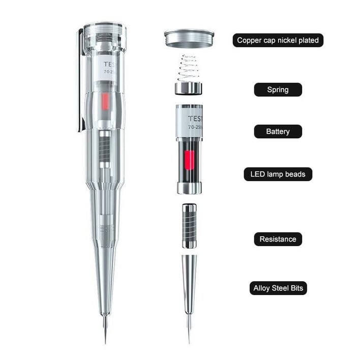 ProVolt Spanningszoeker Set – Waterdicht & LED Indicator (2 Stuks)