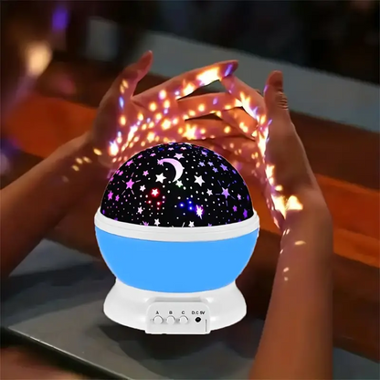 Luna Sterrenprojector Nachtlamp – Met Muziek en Kleurrijke Lichtshow