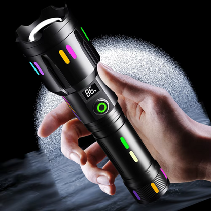 Militaire Zaklamp – 9000 Lumen LED Zaklamp voor Outdoor Gebruik en Noodgevallen