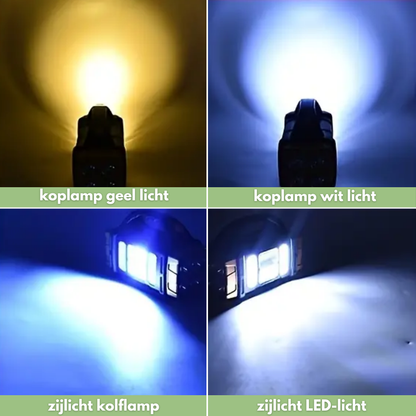 4-in-1 Nood Zaklamp – Powerbank | Oplaadbaar met Zonne-energie