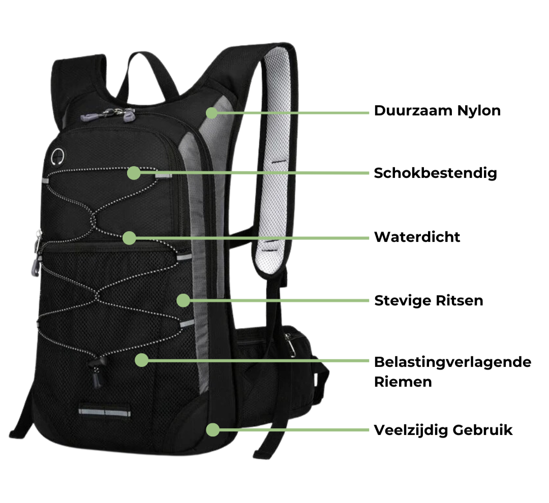 Outdoor Rugzak - Fietsen & Wandelen | Lichtgewicht en Waterbestendig