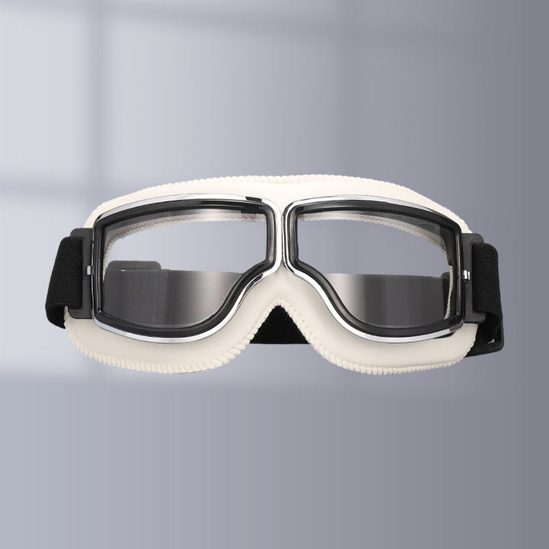 RoadRider | Vintage Motorbril met Verwisselbare Lenzen en Comfortpadding