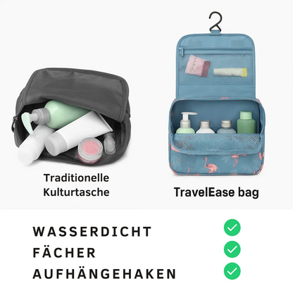 TravelEase – Waterafstotende Cosmetictas met Haak en Vakken | Reistoilettas