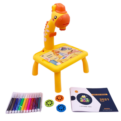 Tekentafel voor Kinderen – Creatieve Dino - Herbruikbaar Bord en 12-delige Tekenset – Geschikt voor 3-8 Jaar