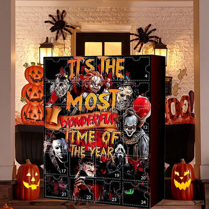 Adventskalender met Horrorfilmfiguren - Dagelijkse Halloween-verrassingen