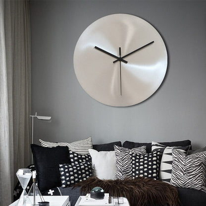 TijdStaal Wandklok – Moderne RVS Klok met Strak Design en Grote Cijfers