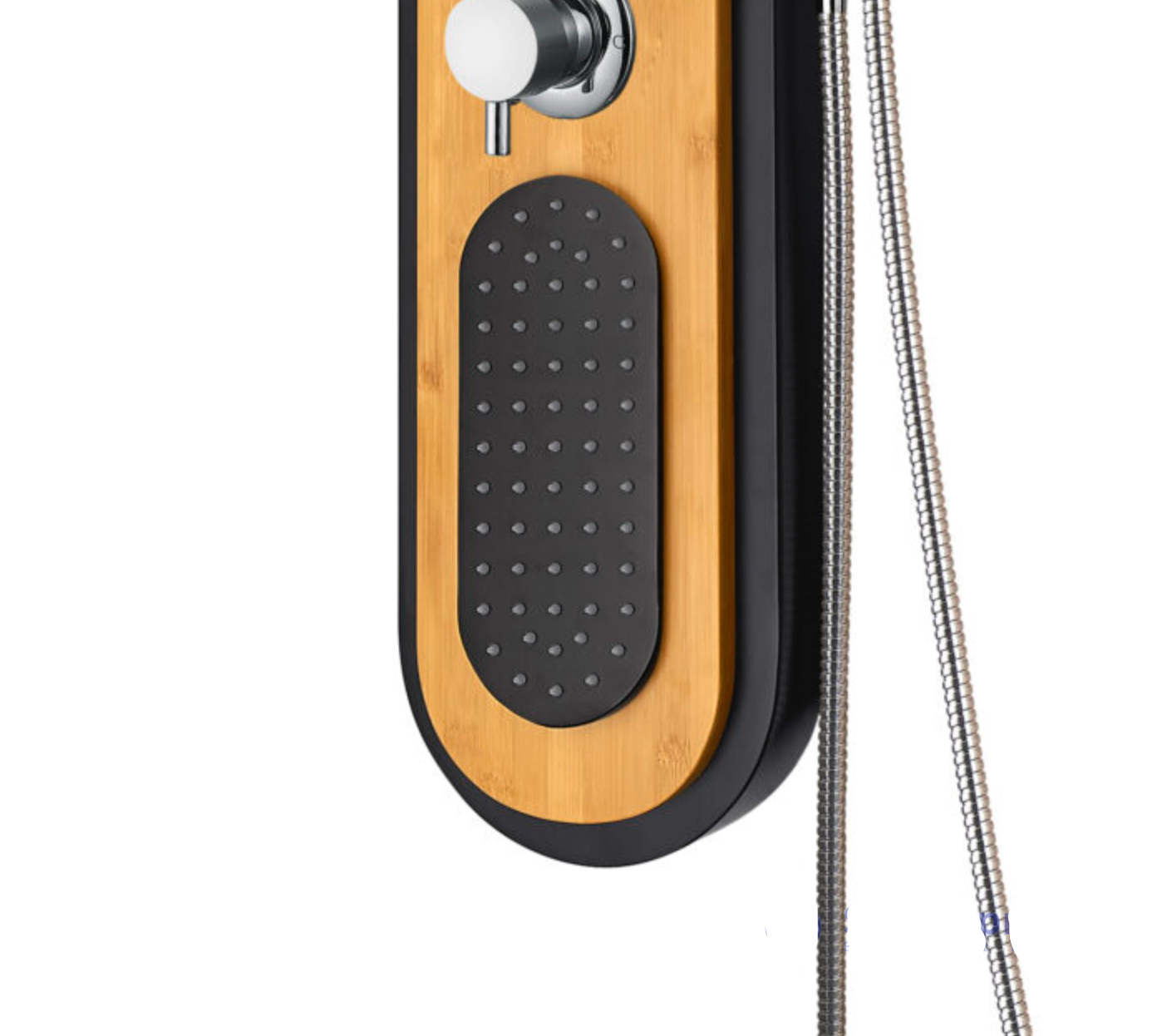 VoordeelPaleis massage douchepaneel Creavit 150 x 22 cm Bamboe Zwart