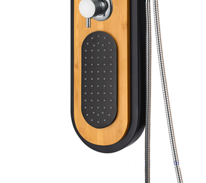 VoordeelPaleis massage douchepaneel Creavit 150 x 22 cm Bamboe Zwart