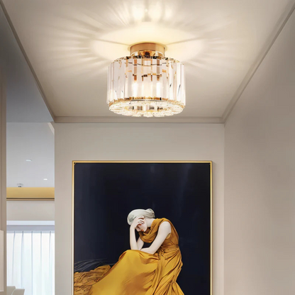 Kristallen Plafondlamp – Luxe Plafonnière voor Slaapkamer of Woonkamer