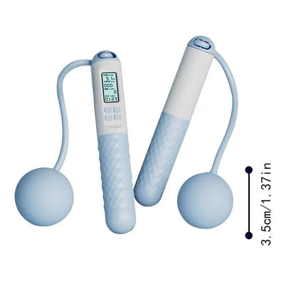 Draadloos Springtouw met Teller – Gewogen Handvatten voor Thuis Cardio Workouts