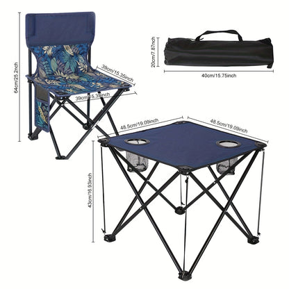 CampiZit opvouwbare tafel- en stoelen set – Waterdicht & ideaal voor buitengebruik