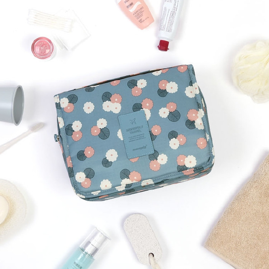 TravelEase – Waterafstotende Cosmetictas met Haak en Vakken | Reistoilettas