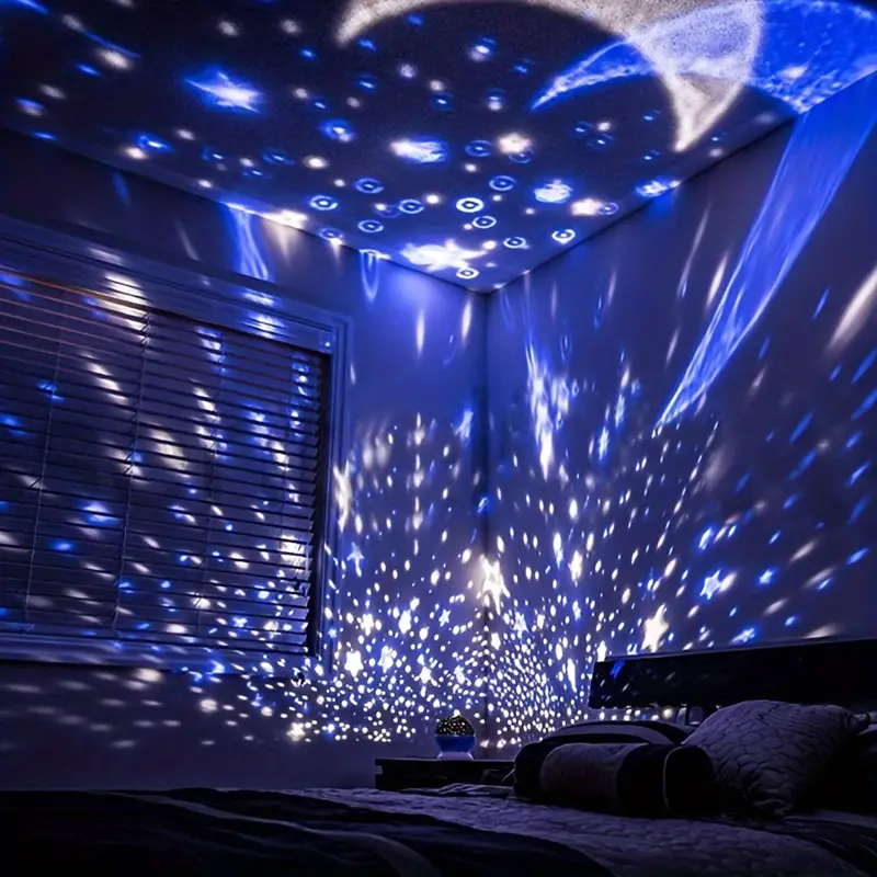 Luna Sterrenprojector Nachtlamp – Met Muziek en Kleurrijke Lichtshow