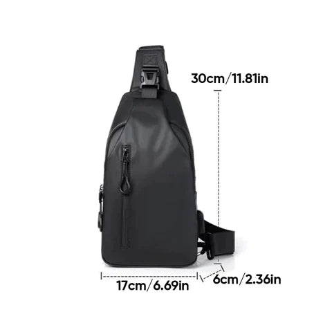 UrbanShield Waterdichte Crossbody Tas met Anti-Diefstal Design