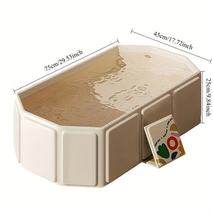 AquaFun PVC Mini Zwembad – Rechthoekig Feestbad voor 1–3 Personen met Accessoires