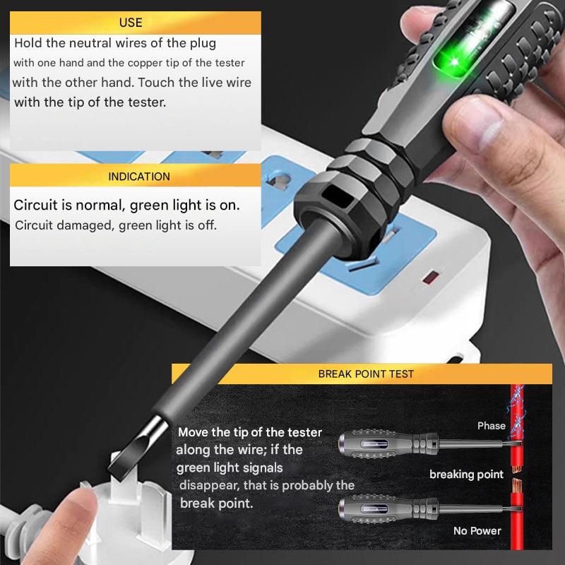 SafeTool Magnetische Schroevendraaier met Spanningsmeter – LED Indicatie