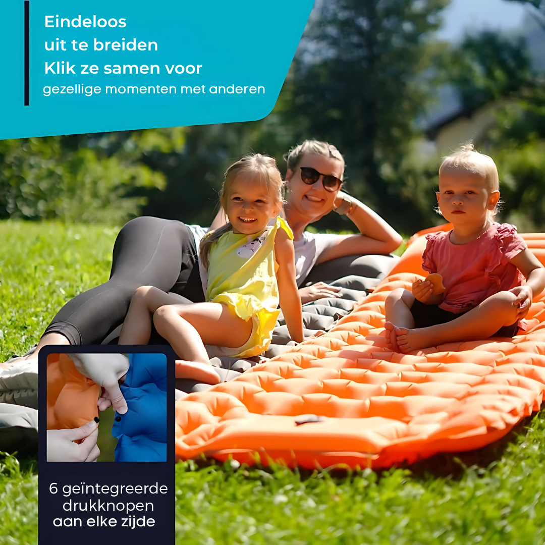 AirLite Zelfopblazend Slaapmatje – Lichtgewicht, Compact & 10 cm Dik Comfort