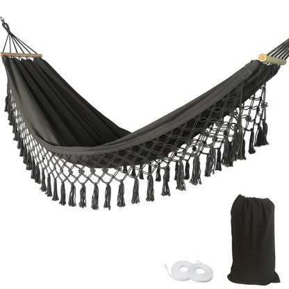 Luxe Hangmat – Comfortabele en Stevige Hangmat voor Tuin, Balkon en Camping
