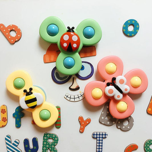 Draaiende Spinners – Educatief Speelgoed voor Baby's, Set van 3 – Veilig ABS