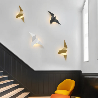 Origami Wandlamp – Unieke Wandverlichting in Japanse Stijl voor Woonkamer en Slaapkamer