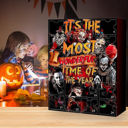Adventskalender met Horrorfilmfiguren - Dagelijkse Halloween-verrassingen