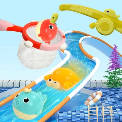 Magnetisch Hengelspel – Educatief Speelgoed met 8 Vrolijke Visjes en 2 Hengels – Veilig en Duurzaam voor Waterplezier