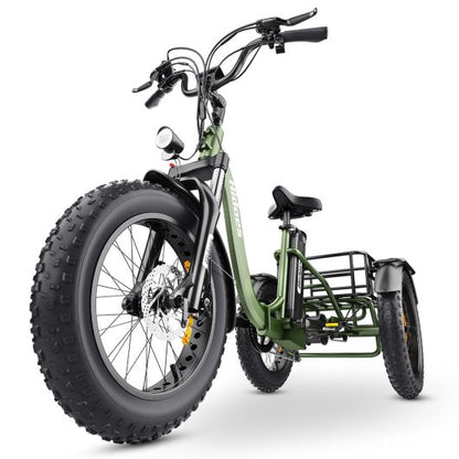Hidoes ET1 Elektrische Opvouwbare Driewieler – 48V 250W – Tot 95 km Bereik – 7 Versnellingen – 20x4.0 Off-road Banden – Shimano – LCD Display – Max. 150 kg