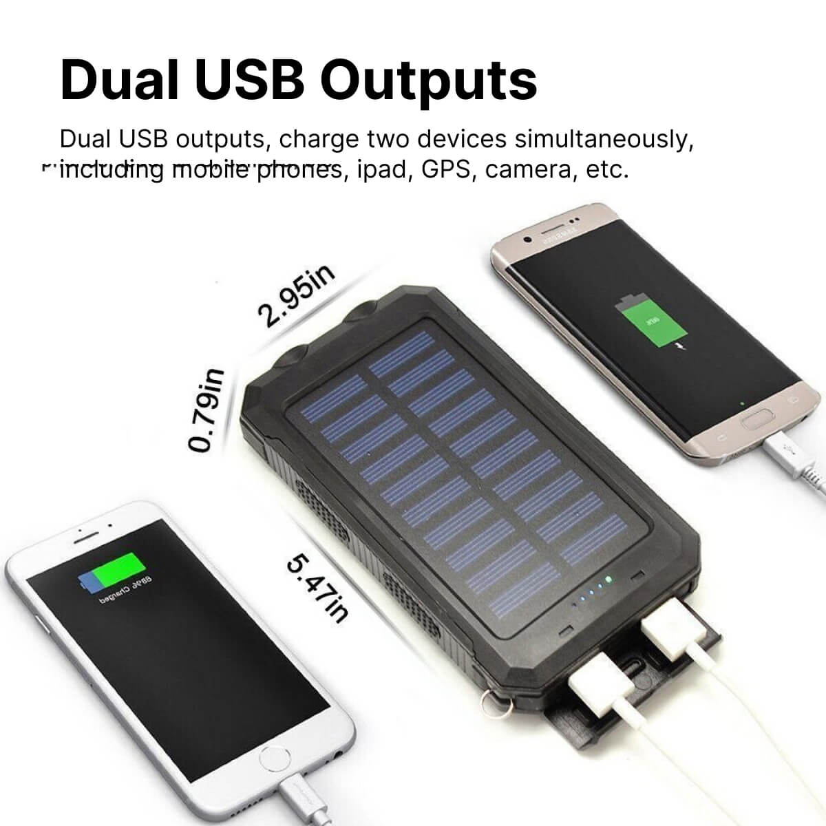 SunVault – Draagbare Zonne-Powerbank 500.000mAh met Zaklamp & Waterdichte Behuizing
