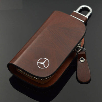 KeyShield Luxe Autosleutelhoes met Signaalblokkering en Echt Leer