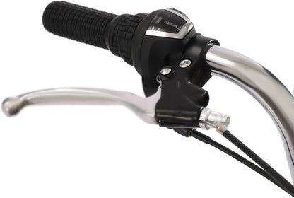 Volwassen Driewieler – 24 Inch | 3 Wielen Fiets met Versnellingen & Grote Mand | Verstelbaar & Comfortabel | Tot 120 kg Draagvermogen