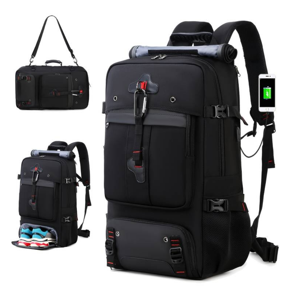 Outdoor Rugzak - 50L | Waterdicht met USB-poort voor Avontuurlijke Reizen