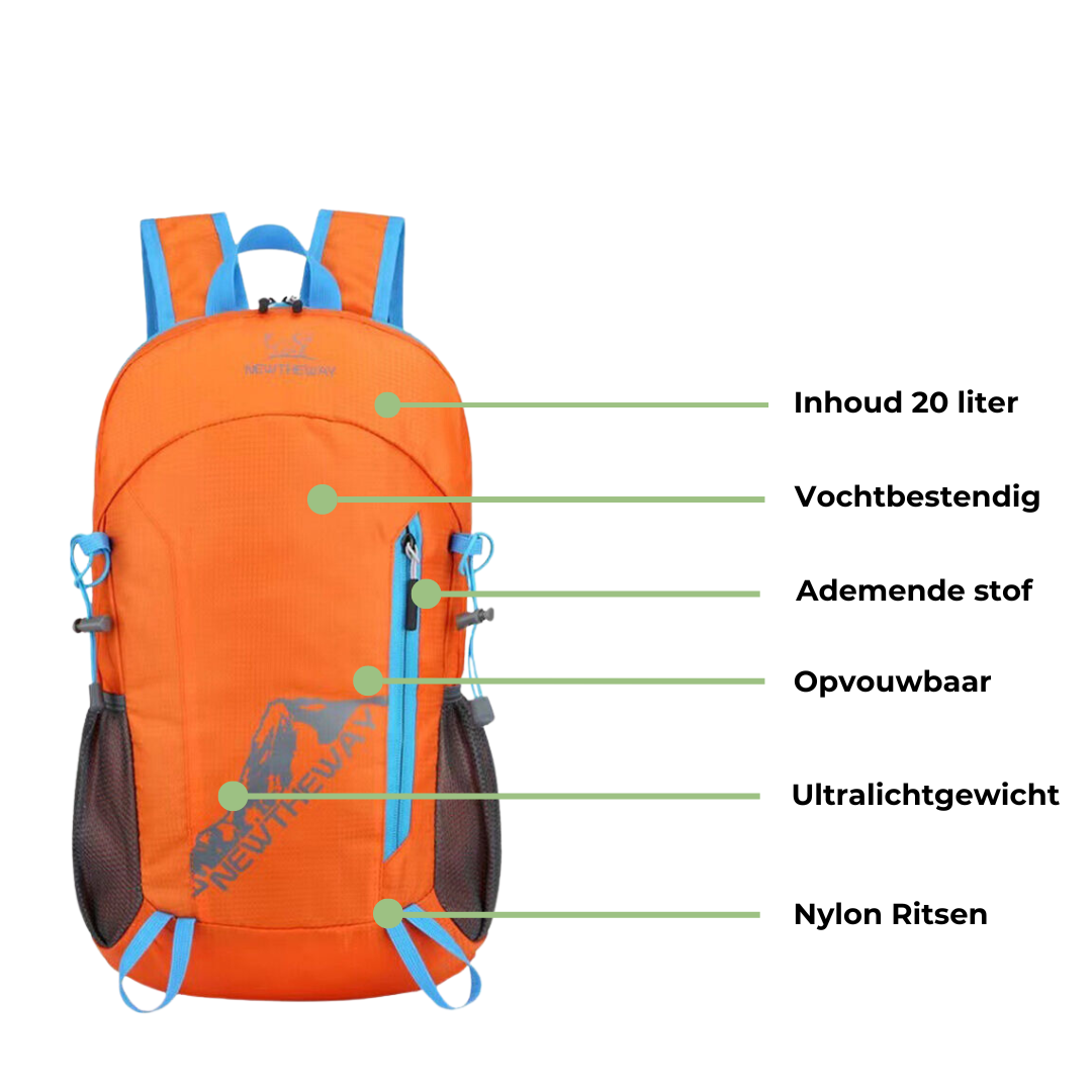20L Opvouwbare Rugzak – Outdoor | Lichtgewicht en Waterbestendig
