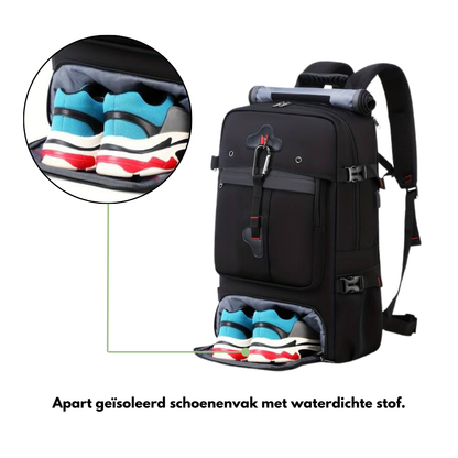 Outdoor Rugzak - 50L | Waterdicht met USB-poort voor Avontuurlijke Reizen