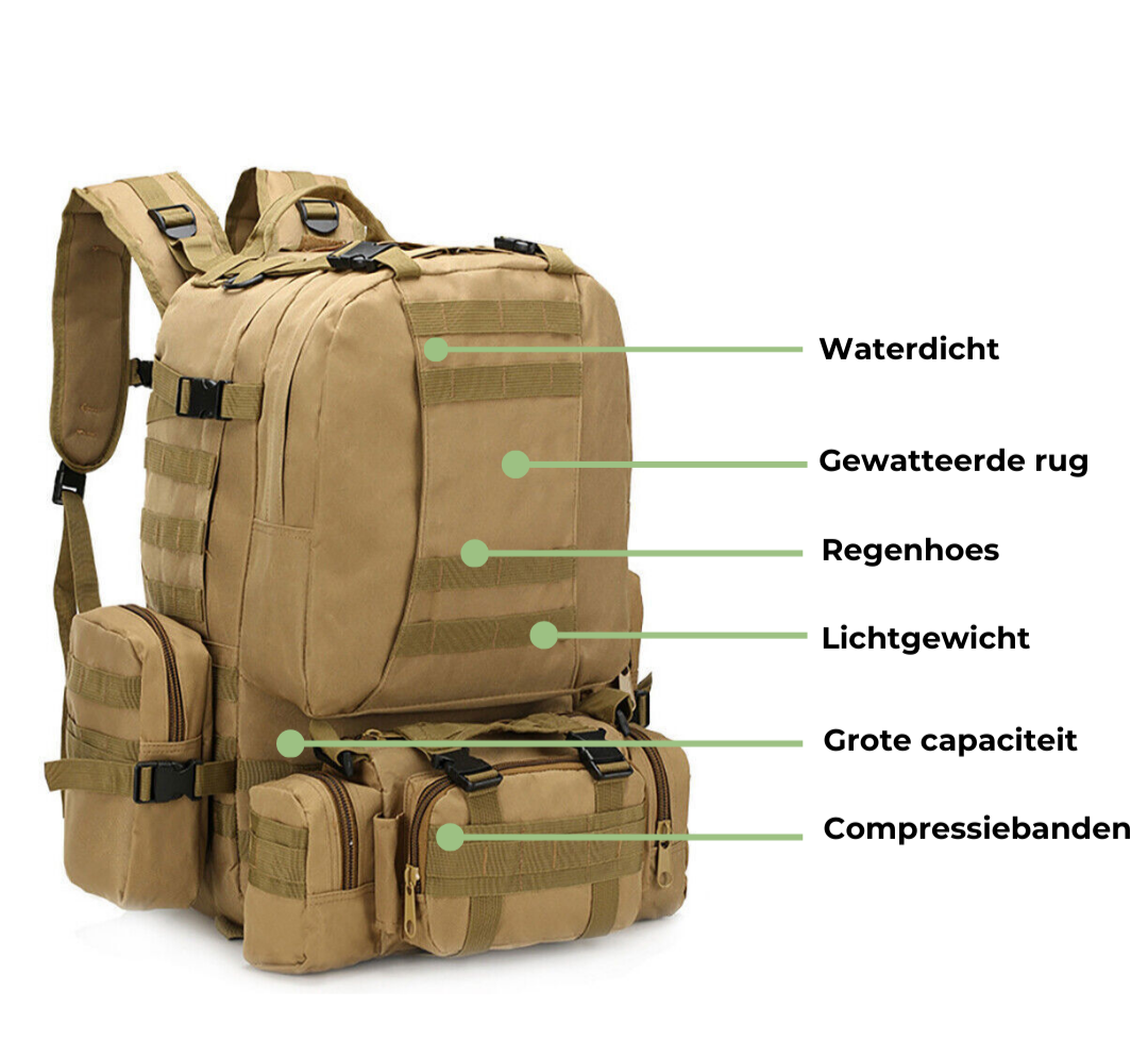 50L Backpack - Army Style