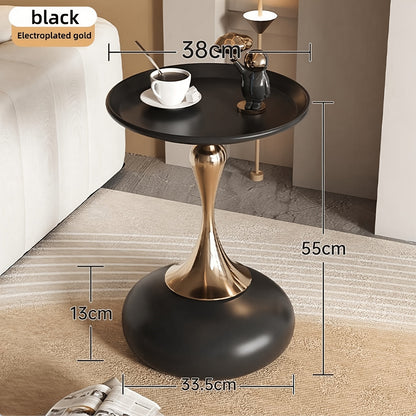 Moderne Zijkast met Keramische Basis en Metalen Voet – 55 cm Hoog