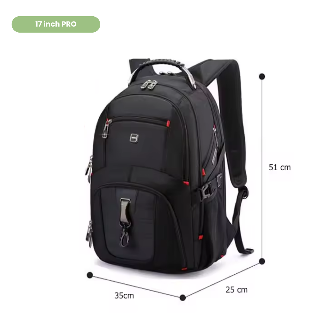 Laptop Rugzak - Multifunctioneel Design - Geschikt voor 17 Inch Laptops