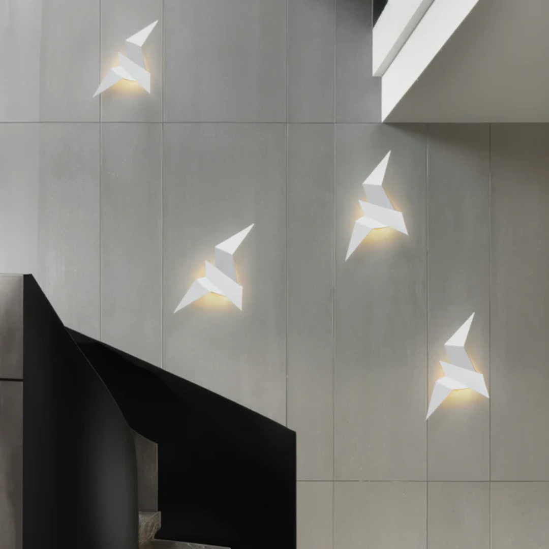 Origami Wandlamp – Unieke Wandverlichting in Japanse Stijl voor Woonkamer en Slaapkamer