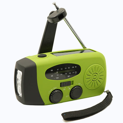 SafeSurvive Draagbare Noodradio – AM/FM, Zonnepaneel, Handcrank