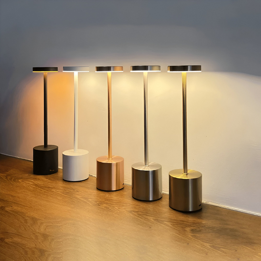 Draadloze Retro Tafellamp – Oplaadbare Sfeerlamp met Vintage Design