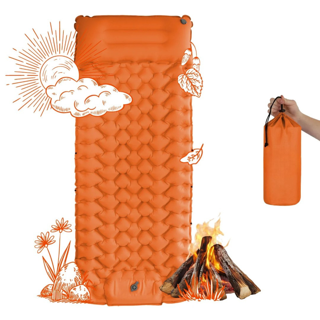 AirLite Zelfopblazend Slaapmatje – Lichtgewicht, Compact & 10 cm Dik Comfort