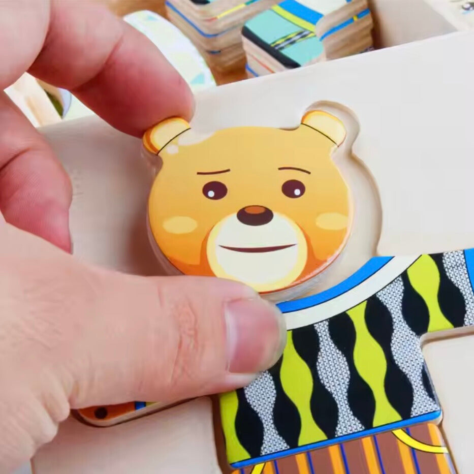 Houten Puzzel – Educatief Speelgoed voor Peuters, Stimuleert Creativiteit en Probleemoplossend Vermogen