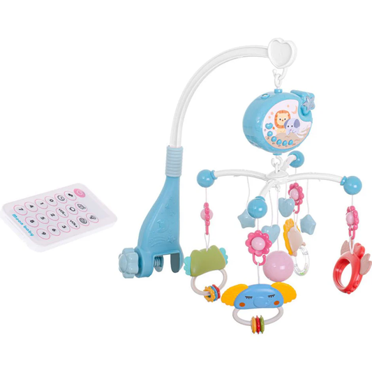 Muziekmobiel voor Baby – 40 Melodieën, Sterrenprojector en Afstandsbediening – Ideaal voor Slaaprust