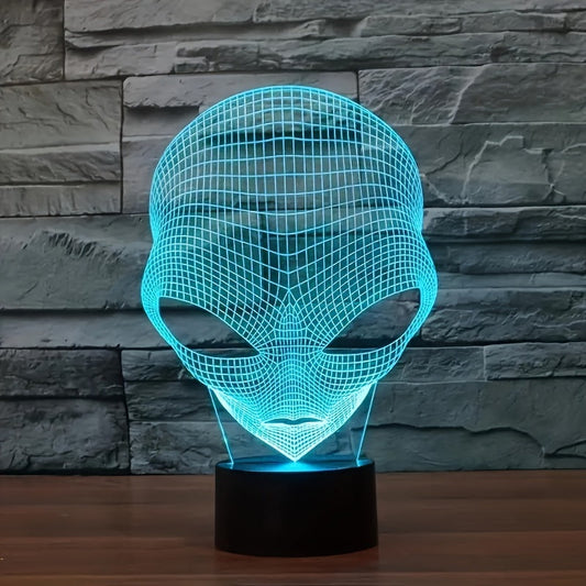 AstroLicht – 3D-alienlamp met LED kleurverlichting en touchbediening