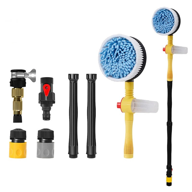 TurboBrush 360 Autowasborstel – Draaibare Borstel met Zeepdispenser & Verlengsteel