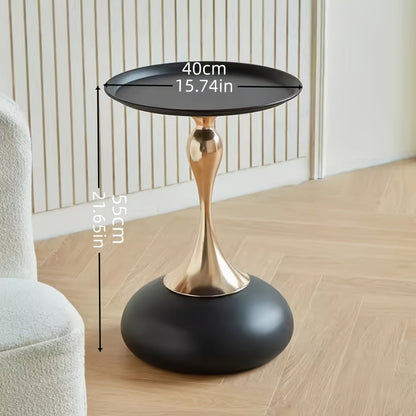Moderne Zijkast met Keramische Basis en Metalen Voet – 55 cm Hoog